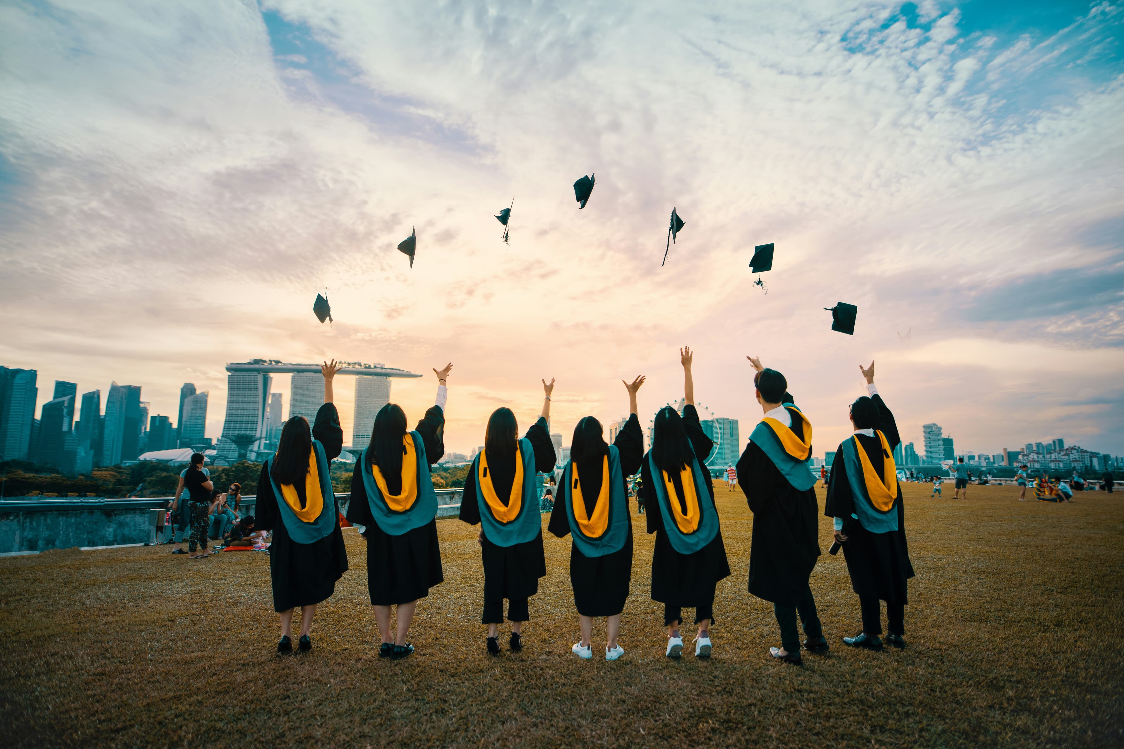 Graduation ceremony celebration