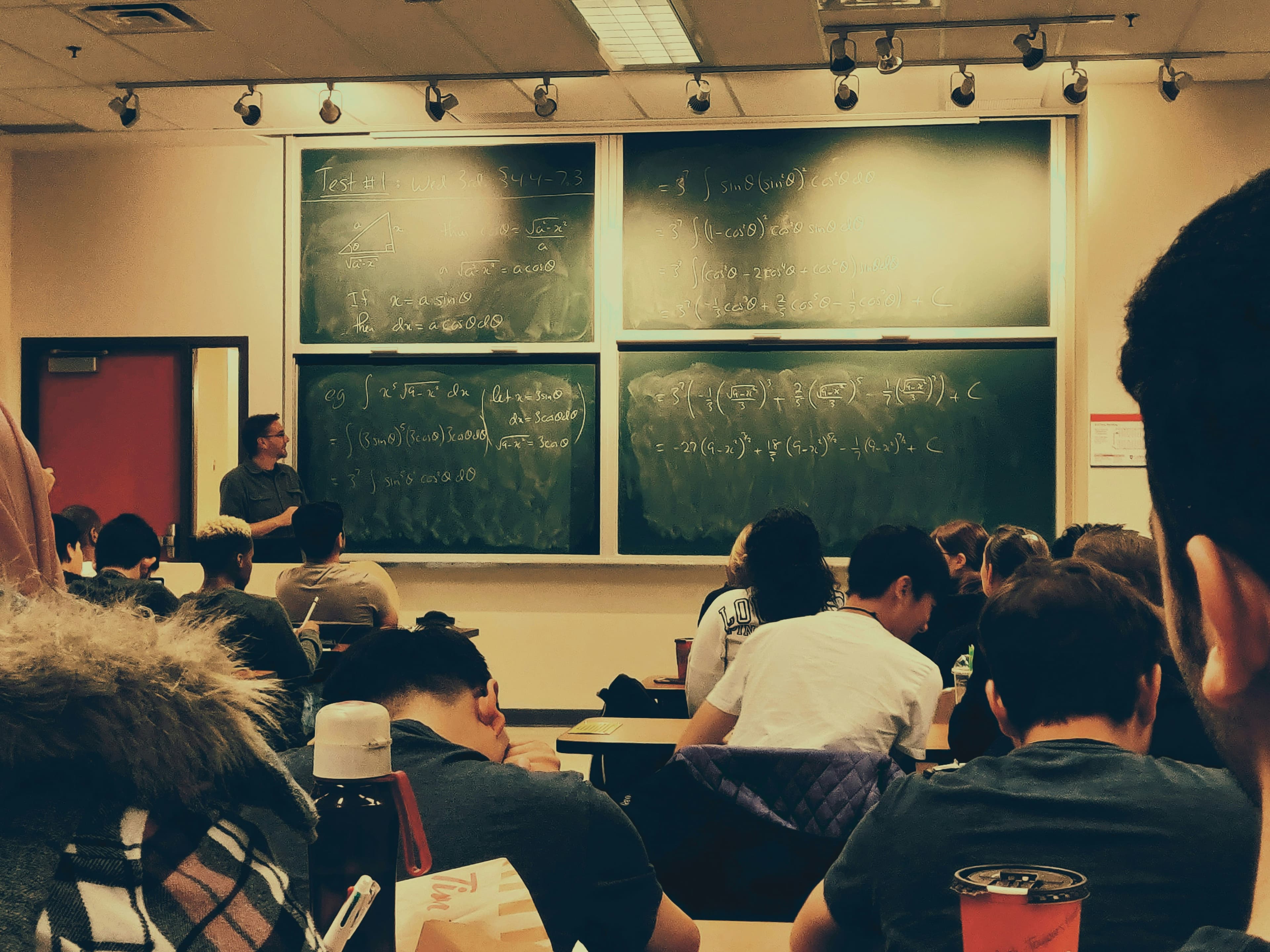 Students in a classroom session